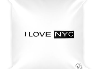 I love NYC back of square pillow