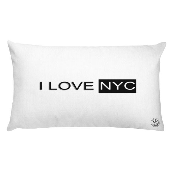 I Love NYC rectangle pillow